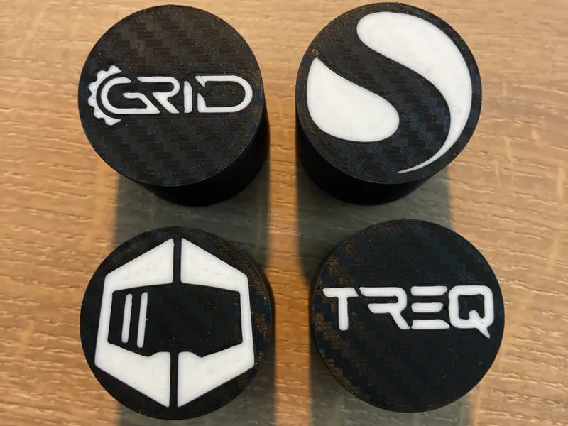 Simrig Simfeet Caps - Sim-Lab & GRID Logo