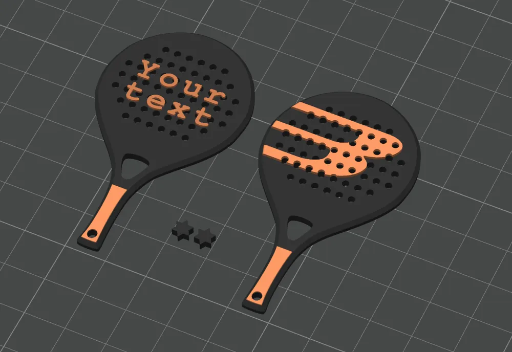 Paddle Racket Stl Model Padel Racket Keychain | Bullpadel - Free 3D Print Model - MakerWorld