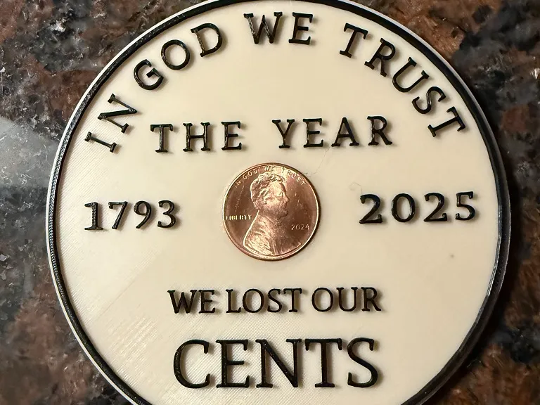 Bye Bye Penny Ornament