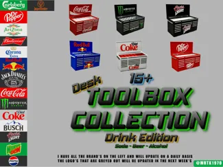 15+ Desk Toolbox Drinks Edition soda beer alcohol