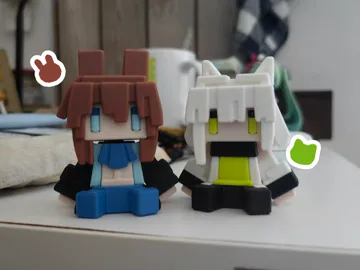 Accesorio para impresora 3D: 凯尔希 明日方舟 像素风坐姿小玩偶 — vista de referencia 3