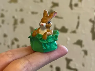 Mini Easter Bunny in Cabbage
