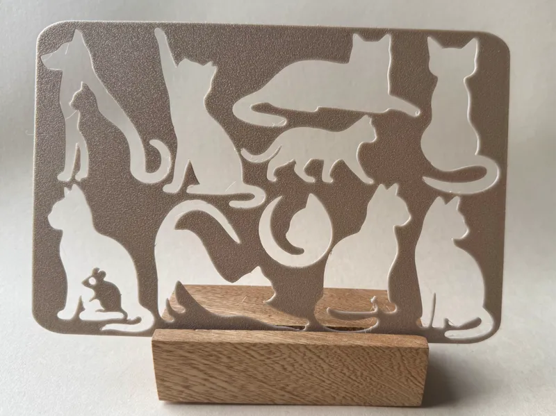Cat Silhouette Stencil
