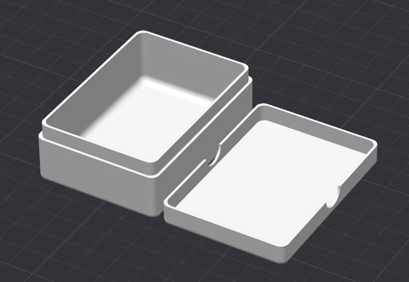 Box with Lid / krabička s víkem 64x44x20mm