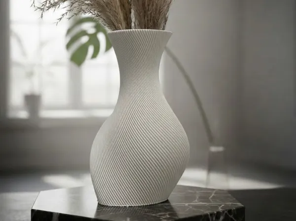 Vase spirale élégance bohème