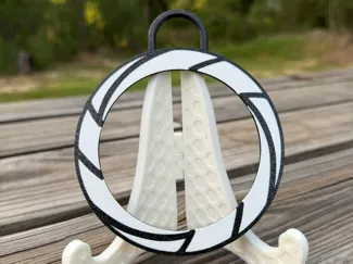 Volleyball Photo Button Bag Charm