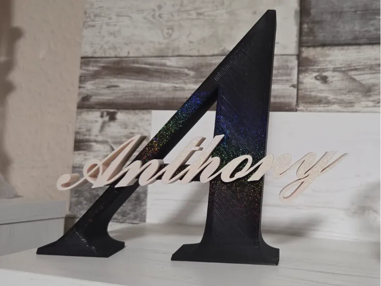 Namens-Anhänger Initial-Namenschild Anthony