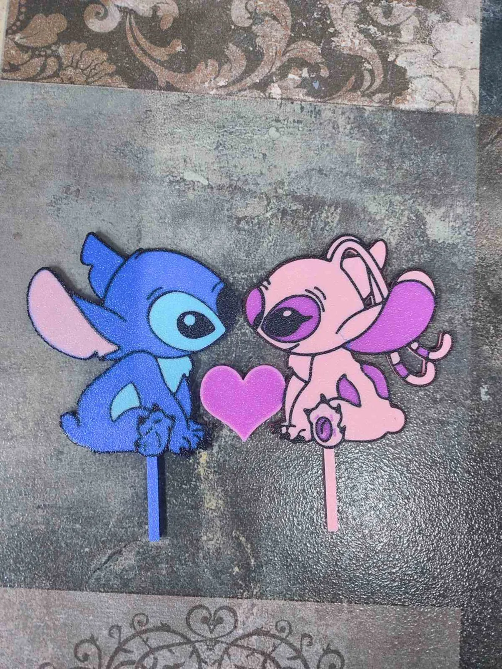 Stitch angel Valentines - Free 3D Print Model - MakerWorld