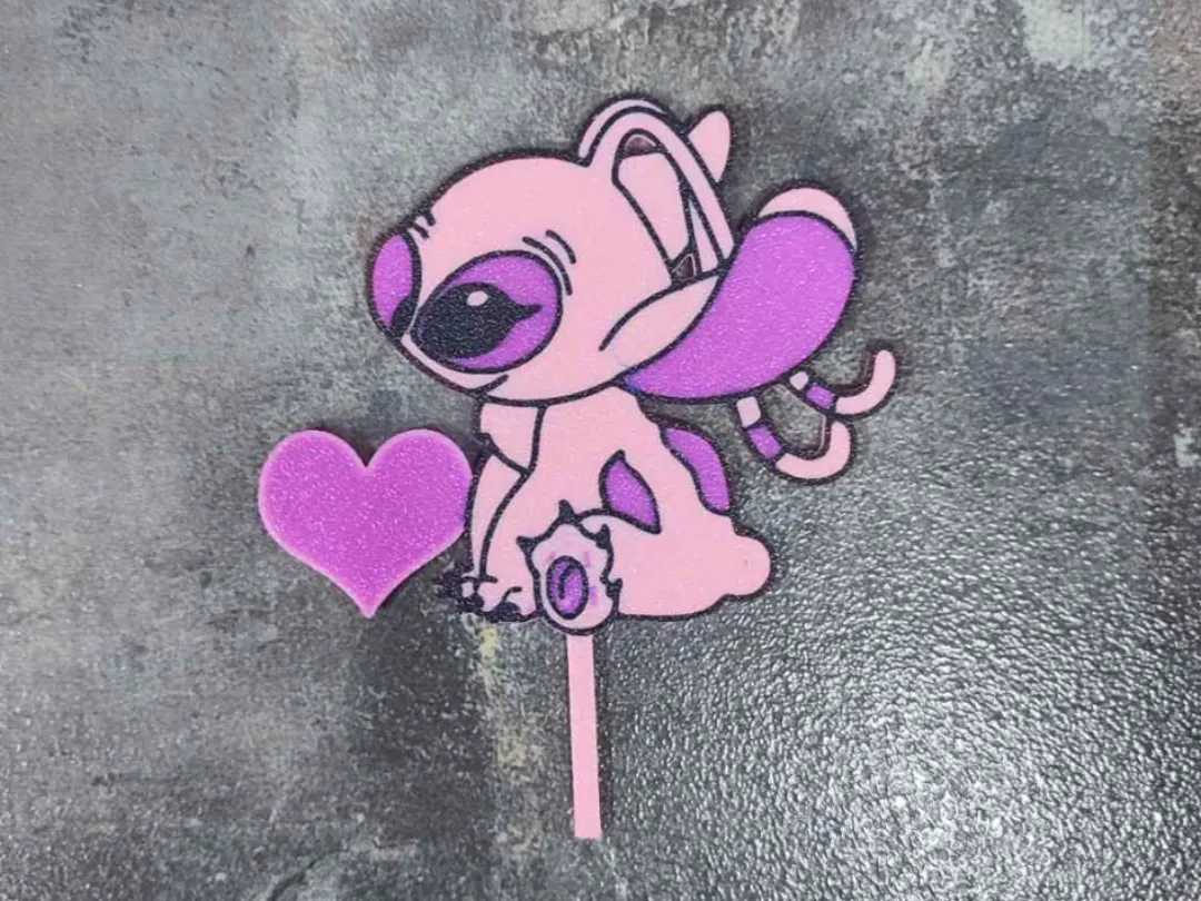 Stitch angel Valentines - Free 3D Print Model - MakerWorld
