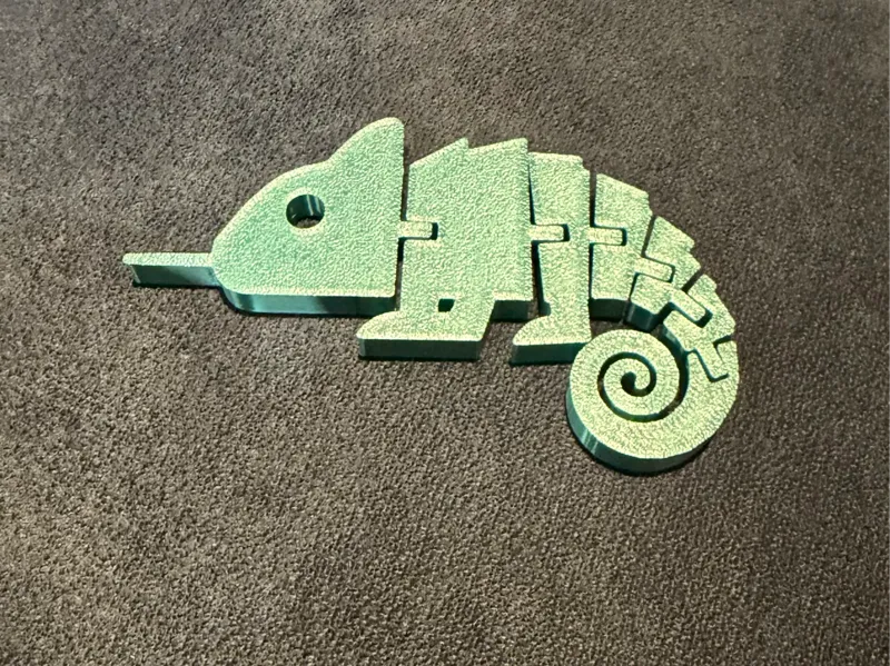 Articulated Flexi Chameleon toy