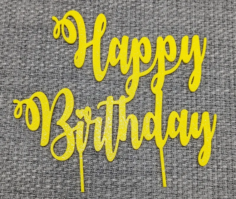 Happy Birthday Cake Topper
