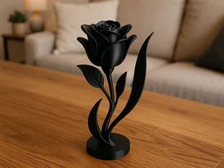 Künstlerische Rose Elegante Blume als Deko Liebe