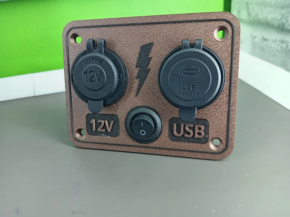 12V Switch Panels - Van Conversion - Power Panels - Free 3D Print Model ...
