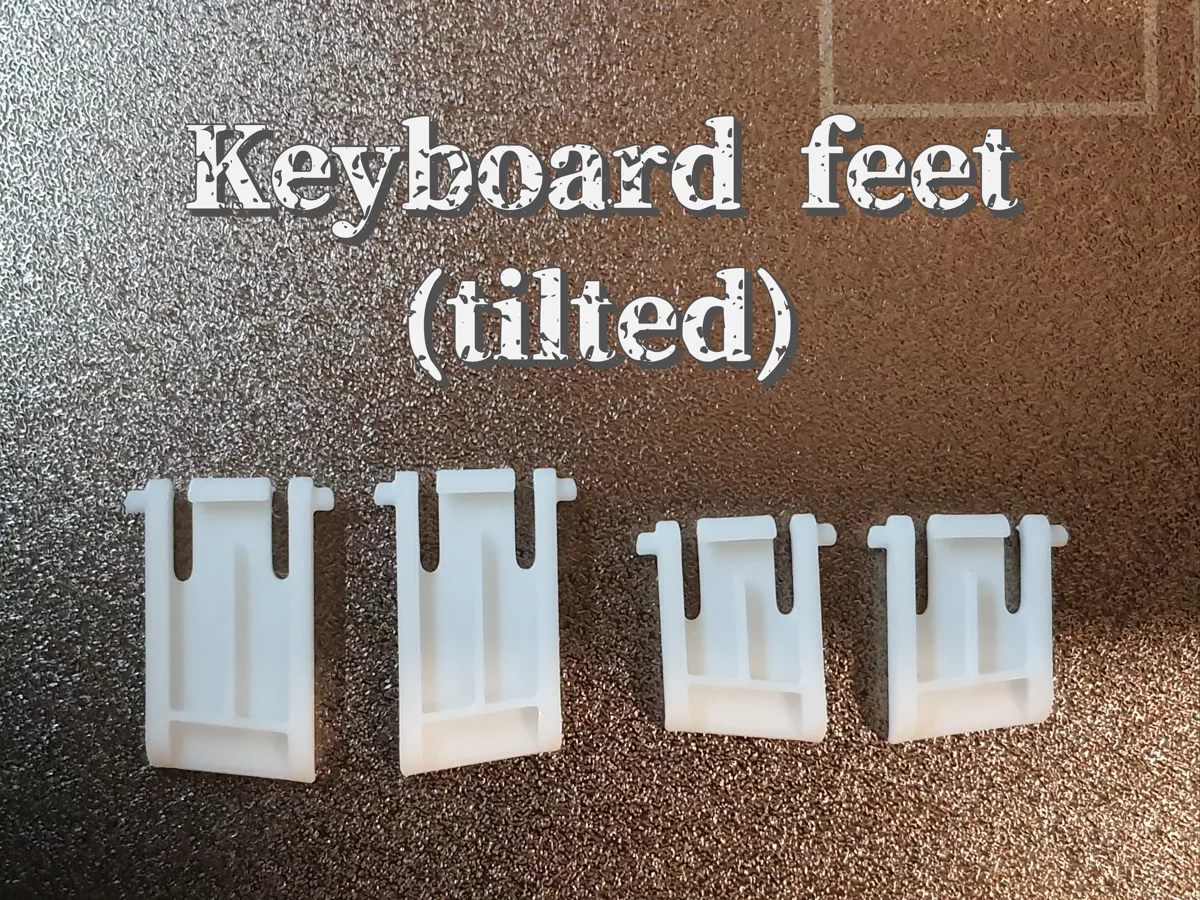 Pieds de clavier inclinés