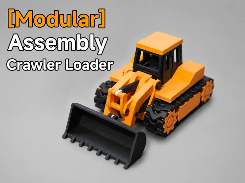 【Modular】Low-Poly Assembled Crawler Loader