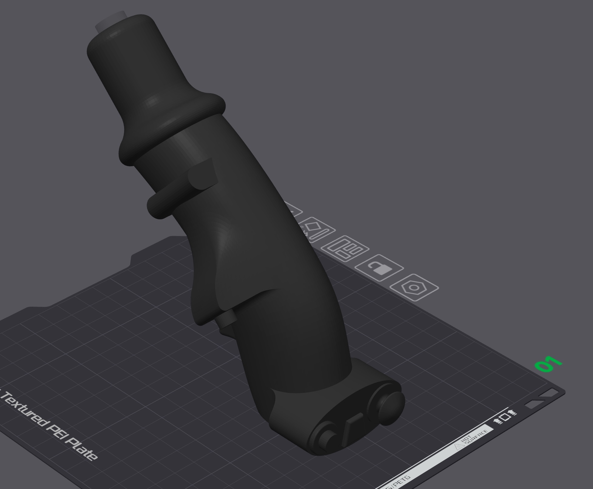 Miniatura 4 do modelo 3D Fighter Jet Shift Knob - F-16 Style