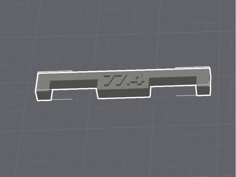 Marklin M-Rail Spacers (77.4mm and 96.4mm) v2