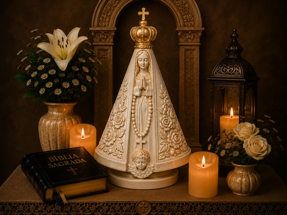 Modelo para impresión 3D: NOSSA SENHORA APARECIDA - PADROEIRA DO BRASIL. Referencia del modelo original.