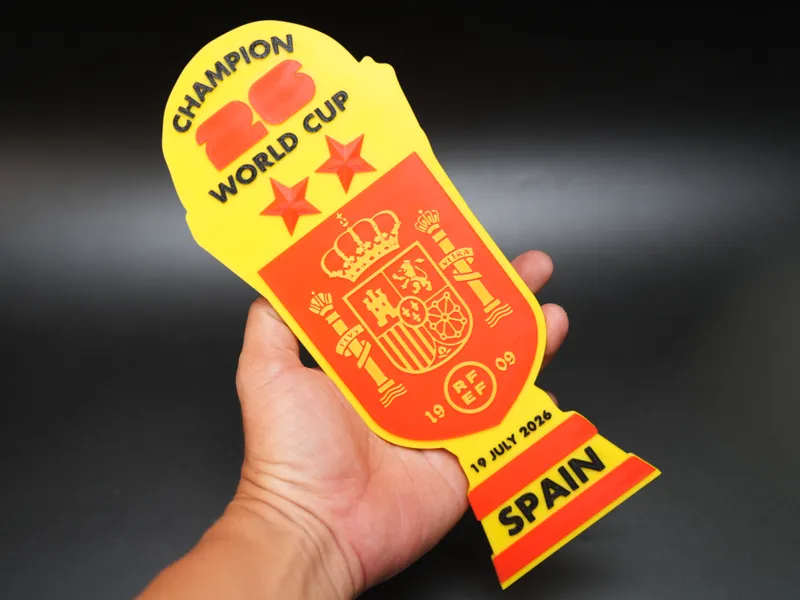Spain World Cup 2026 Champions Trophy  Wall Emblem