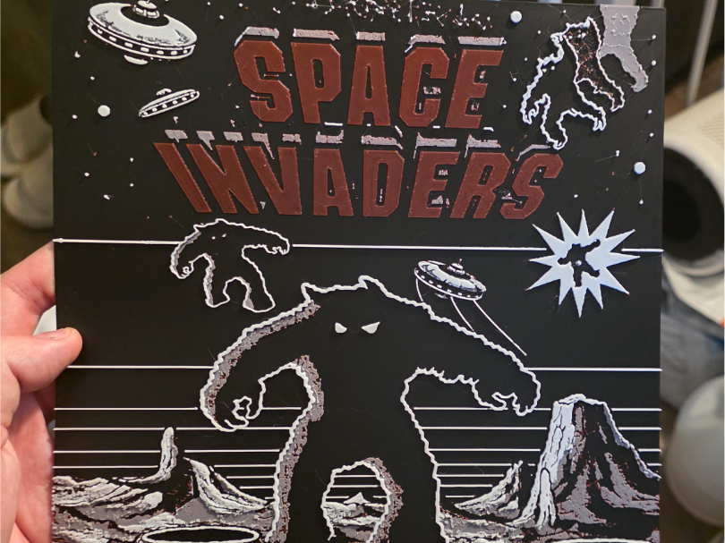 Space Invaders Hueforge