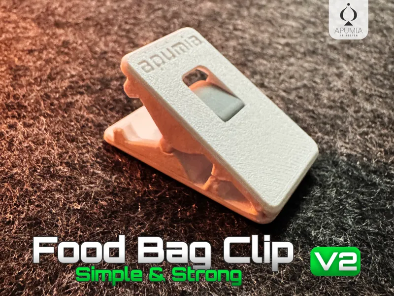 Food Bag Clip V2 – Improved Spring Stop Edition