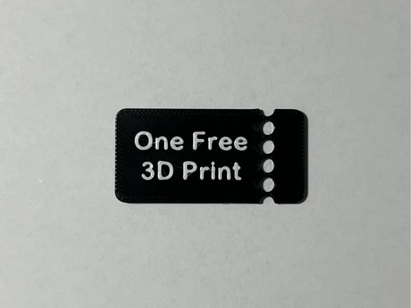 3D Printing Gift Card Coupon