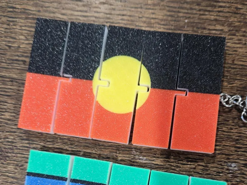 Aboriginal Flag flexi