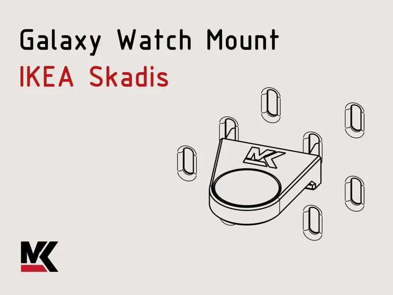 Galaxy Watch Charger Mount for IKEA Skadis