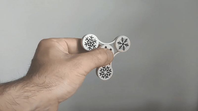 Snowflakes Fidget Spinner