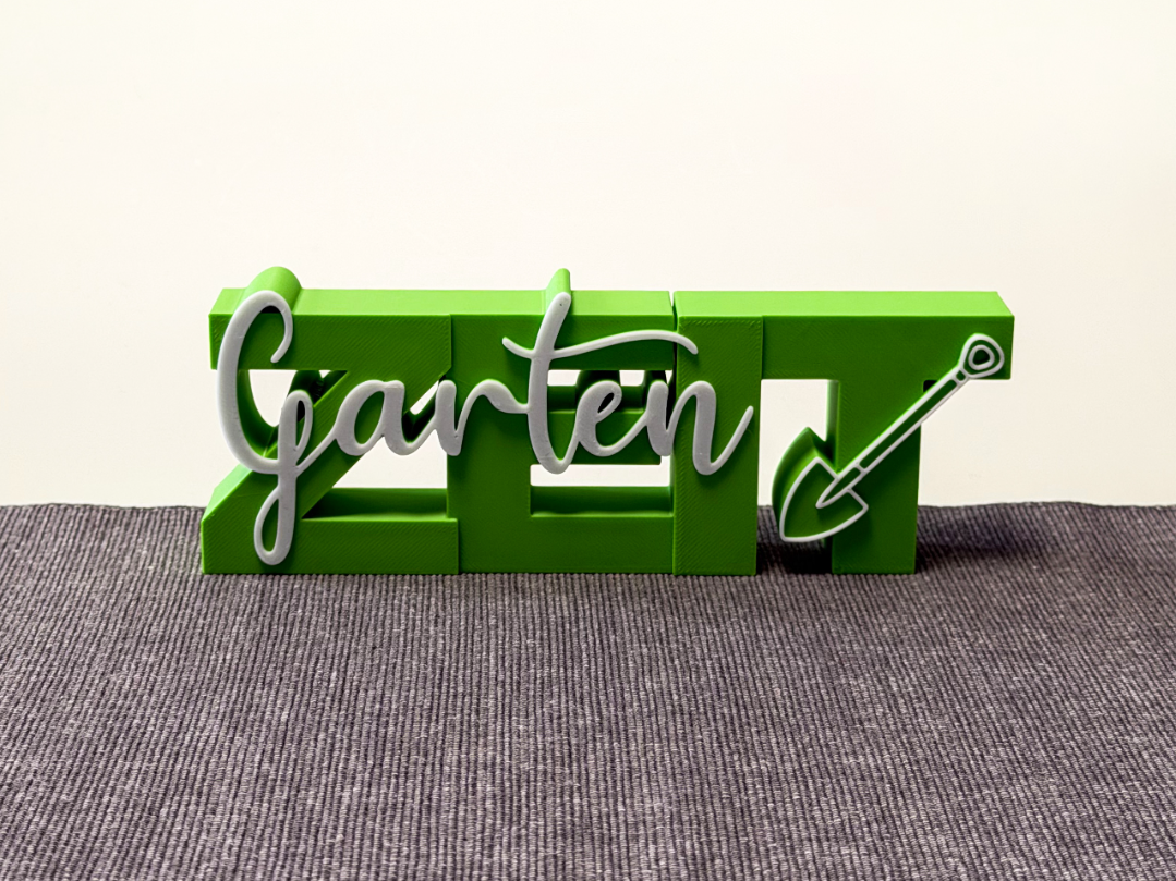 Dekorativer Aufsteller - Garten Zeit