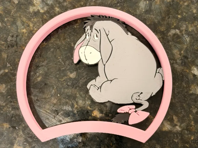 Sitting Eeyore ear for 5 magnet modular headband
