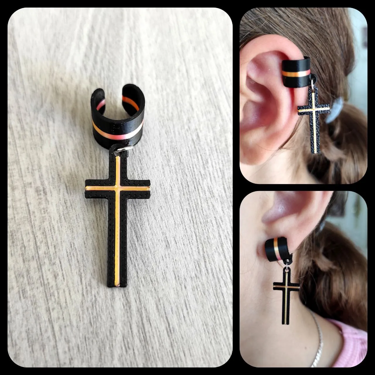 Obsidian Drift - Earrings view 3