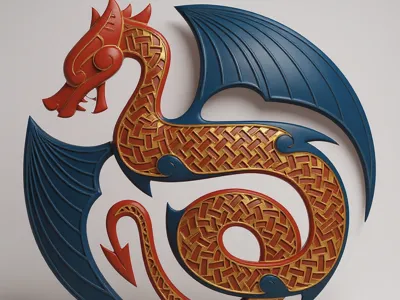 dragon pendant celtic