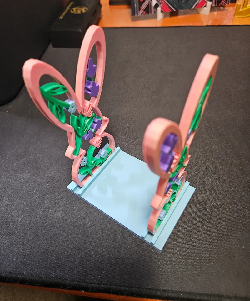 Floral Bunny Napkin Holder