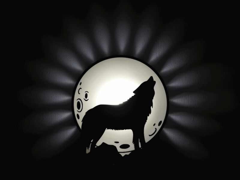 Lone Wolf Lamp