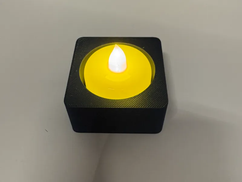 LED Tealight Holder – Minimal Holiday Design