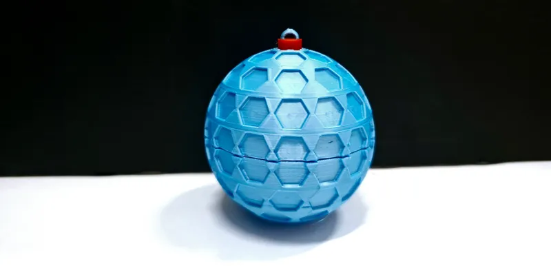 Secret stash Christmas ball (bulb) honeycomb