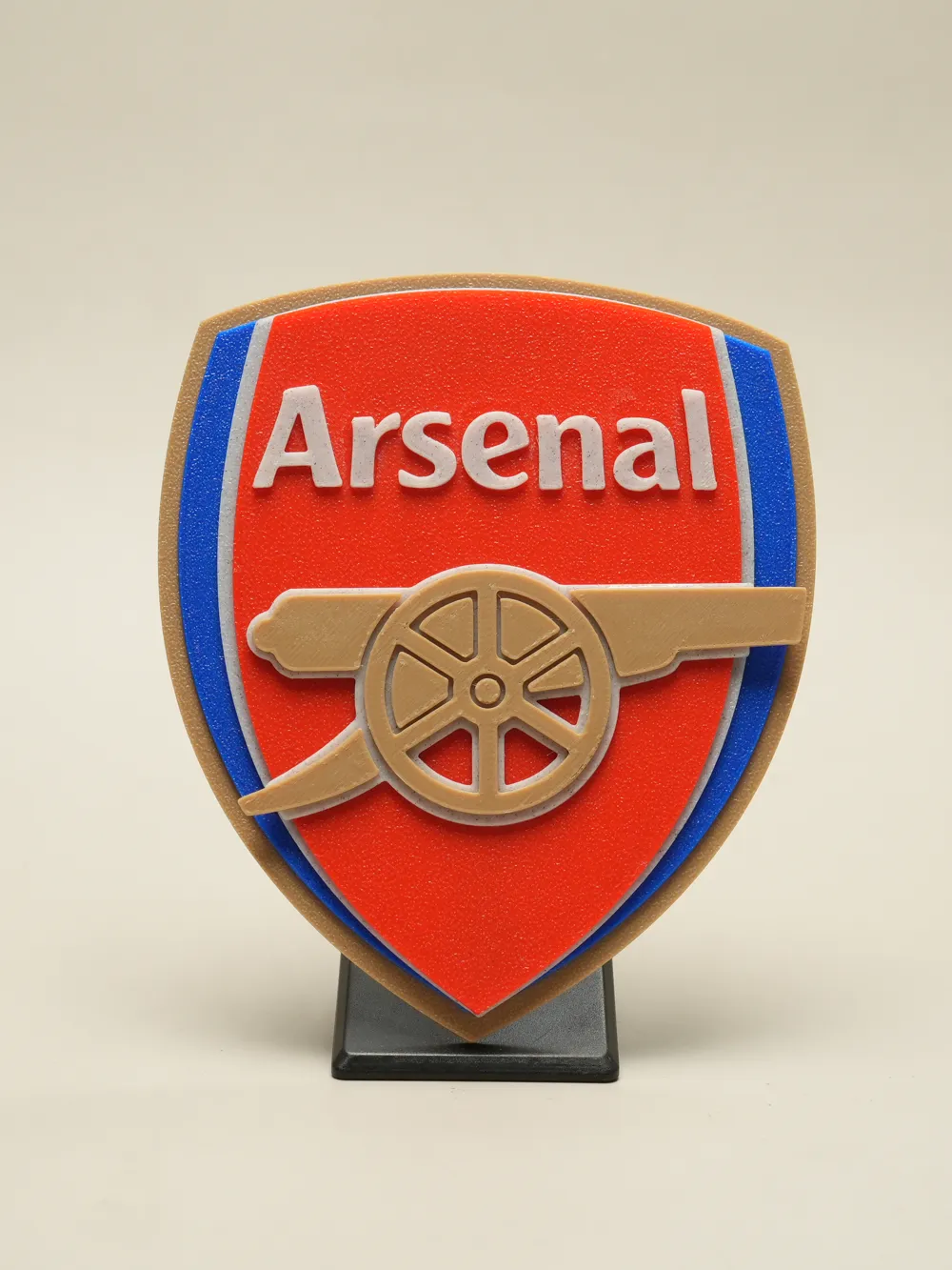 Arsenal F.C. Logo Emblem with stand - Free 3D Print Model - MakerWorld