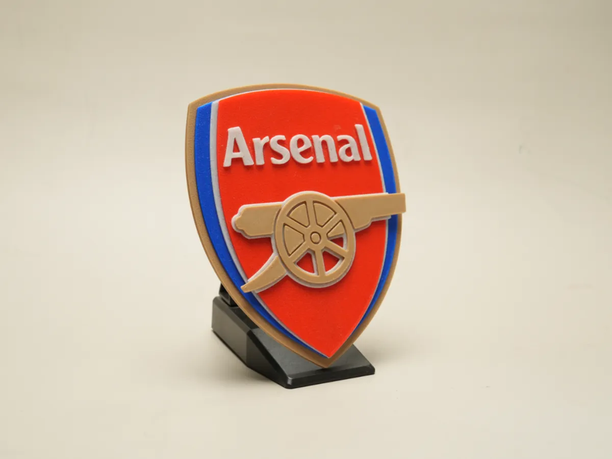 Arsenal F.C. Logo Emblem with stand - Free 3D Print Model - MakerWorld