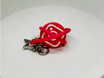 3D-printable NFC Spinning Keychain
