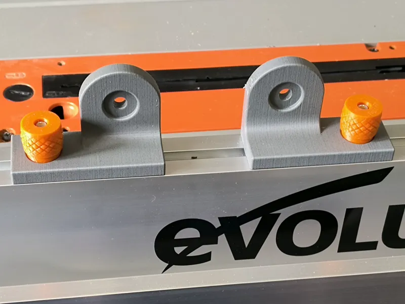 Evolution table saw fence accessory attachment