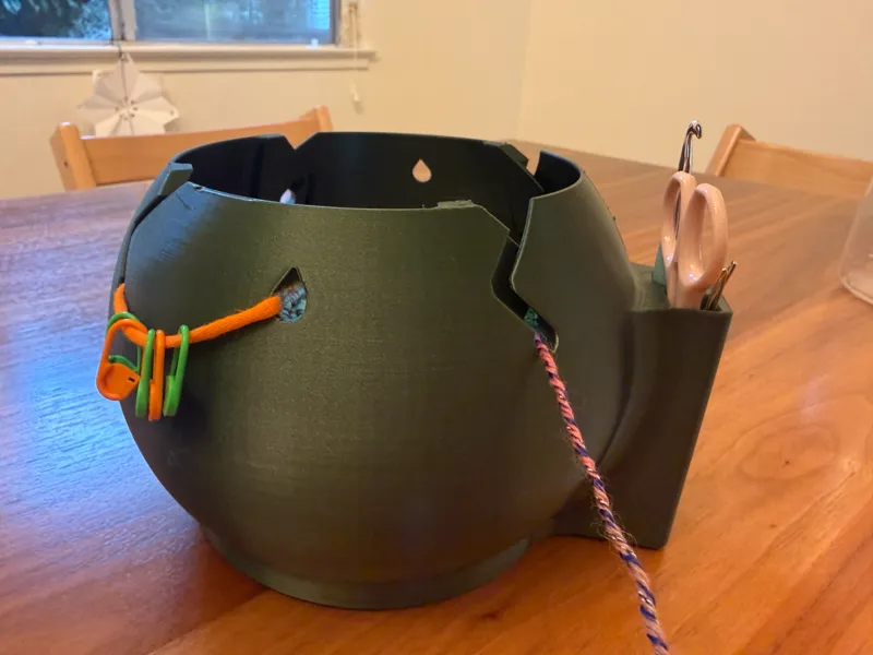 Yarn Bowl w/ Optional Tool Holder