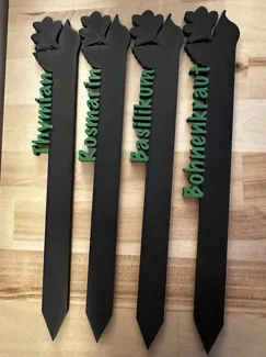 Kräuter/Hülsenfrüchte/Wurzelgemüse Schilder