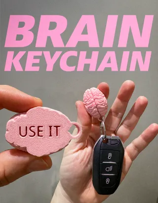 BRAIN KEYCHAIN