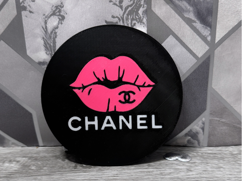 Chanel Kiss Coaster | Modern