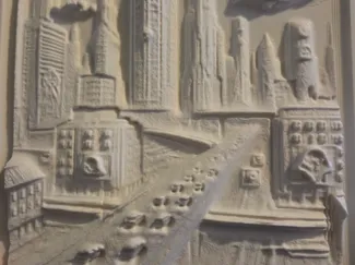 future city 3d wall art