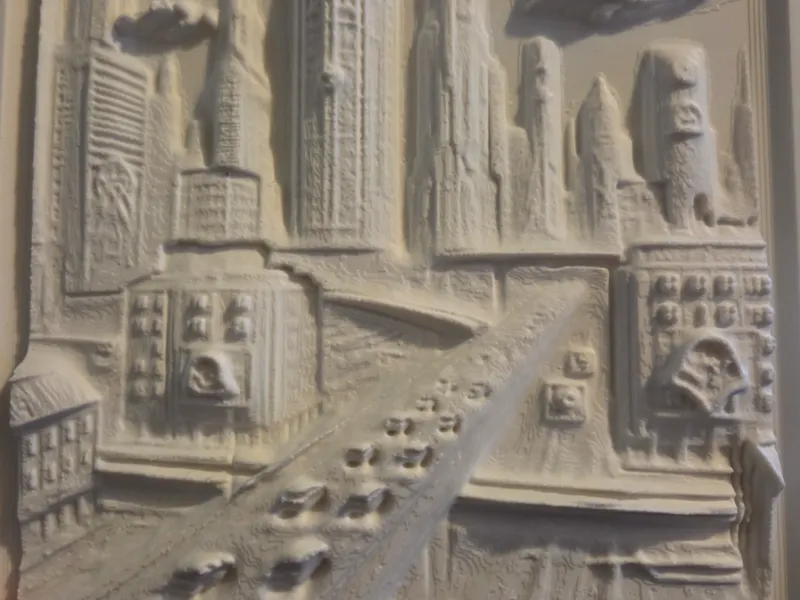 future city 3d wall art