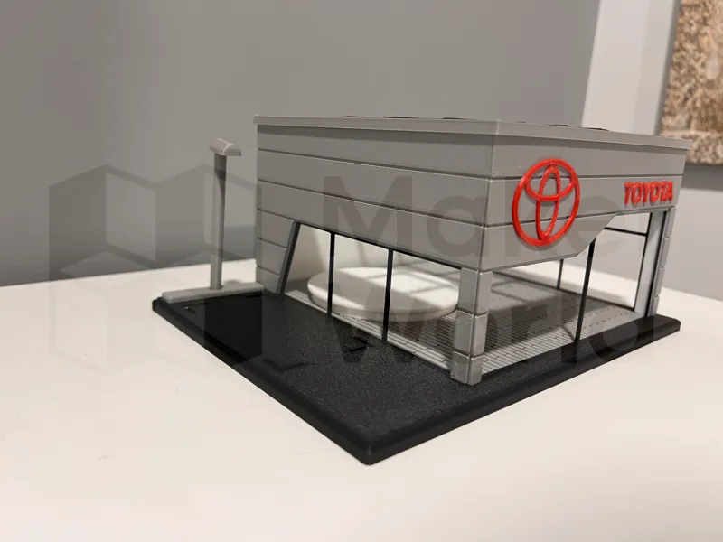 Diorama Showroom Toyota - GigaPenguin3DPrinting