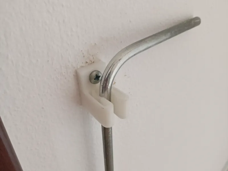 Holder for attic stairs opening rod