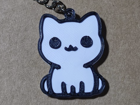 Llavero Gato Bonito - Cat Keychain Cute